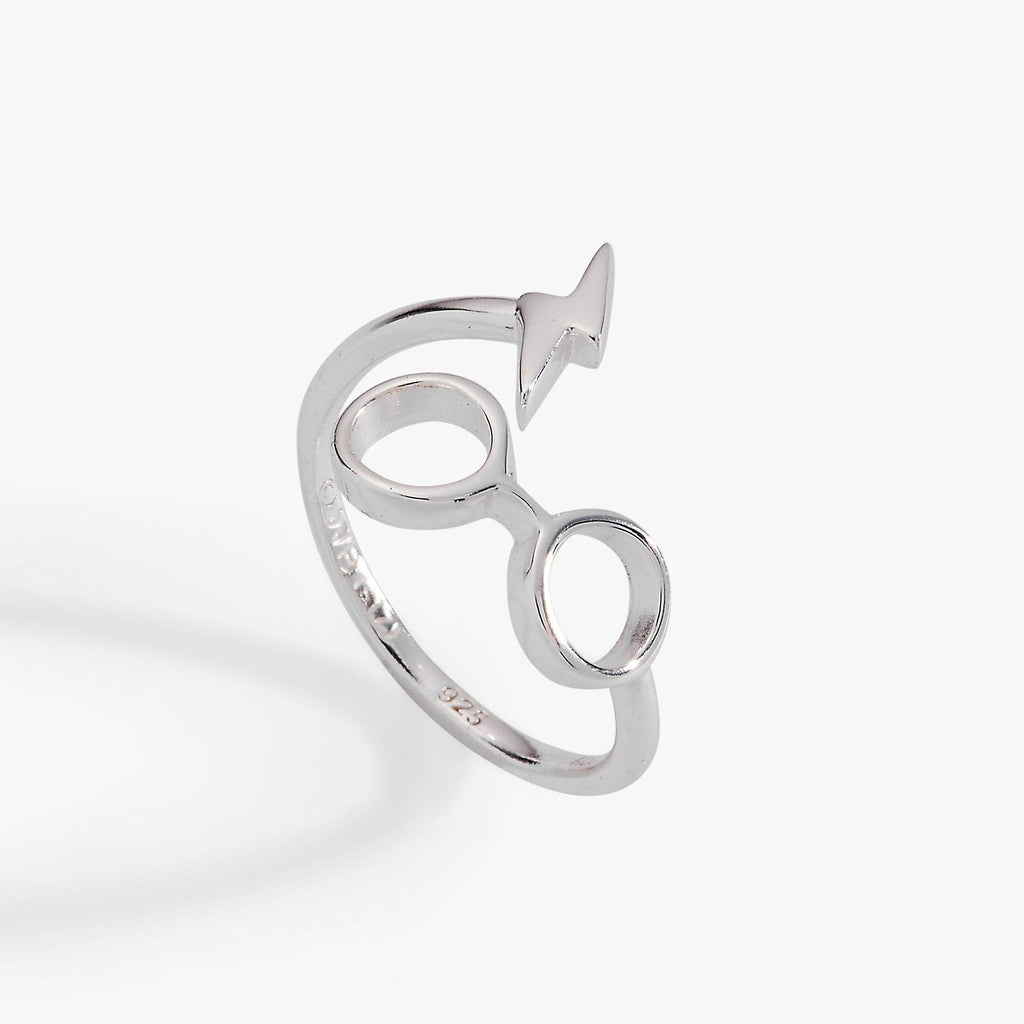 Harry Potter™ Glasses + Scar Ring Wrap: 14kt Gold Over Sterling Silver