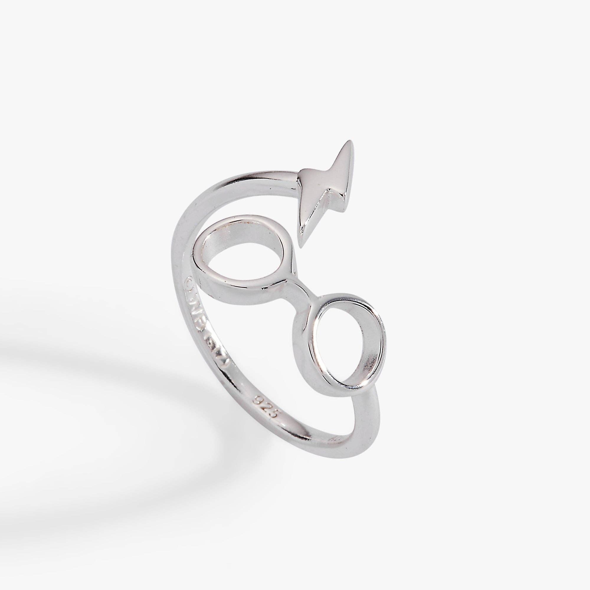 Harry Potter™ Glasses + Scar Ring Wrap: 14kt Gold Over Sterling Silver