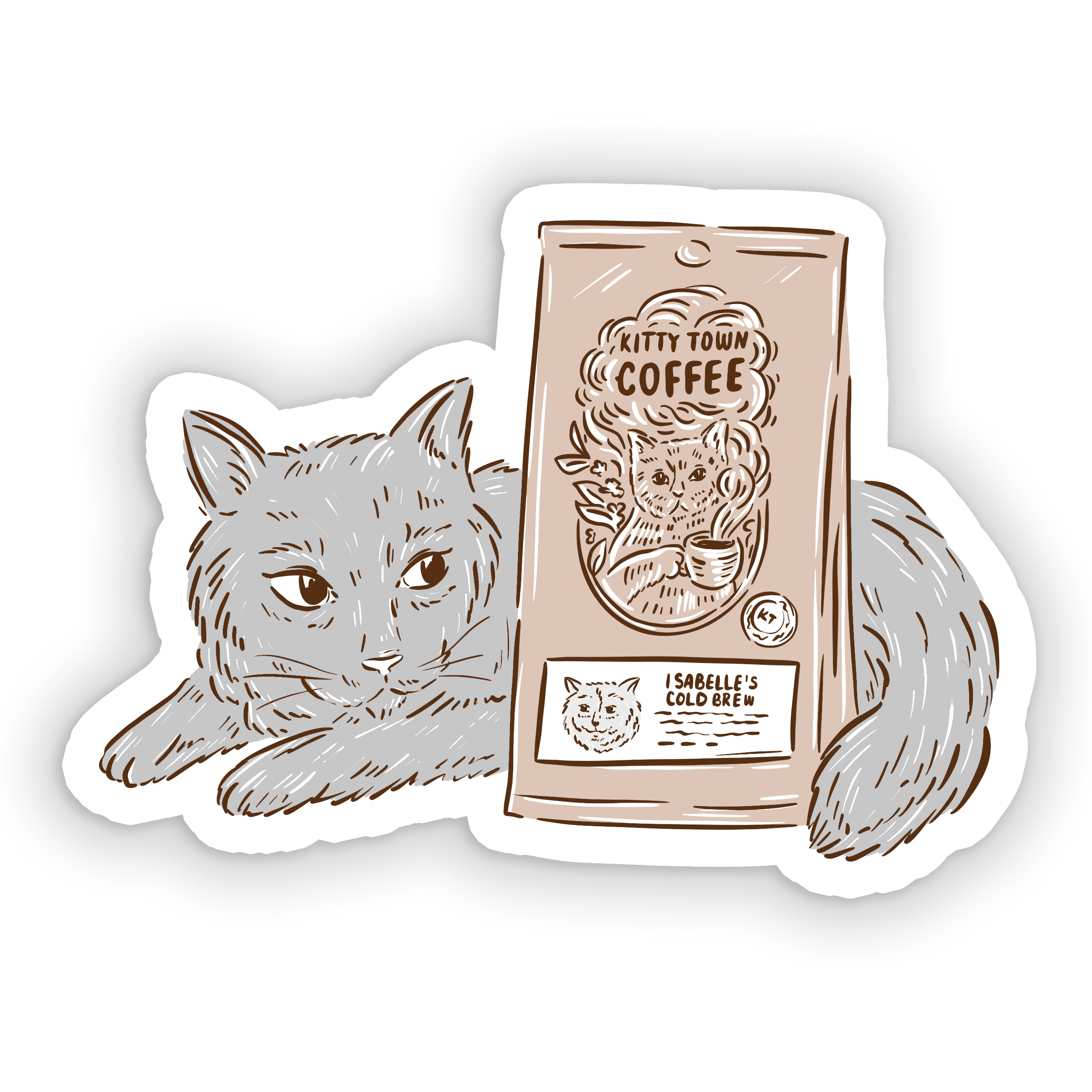 Isabelle Cold Brew Sticker