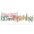 Christmas In Kitty Town Vintage Sticker