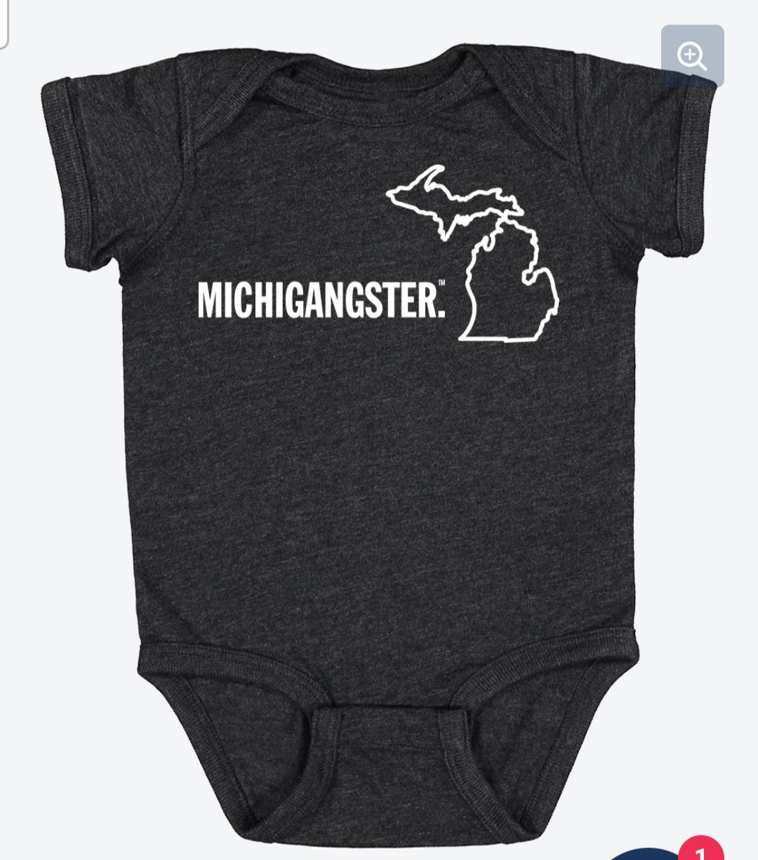 Onesie Dark Heather Grey 6mo-12mo