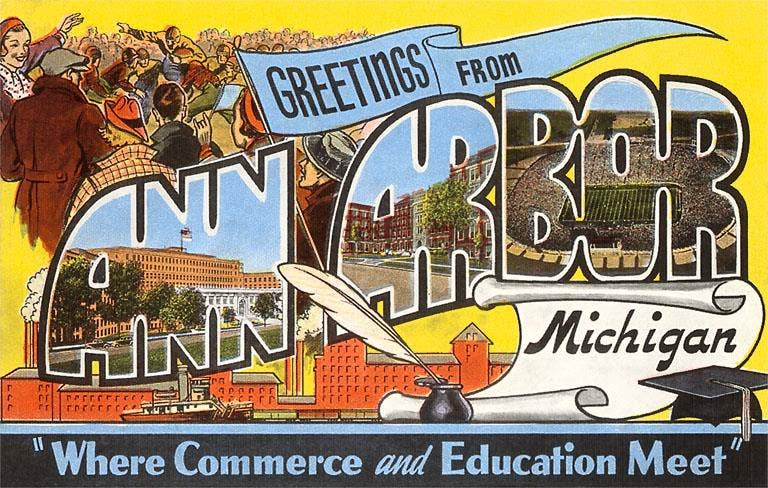 Magnet MI-86 Greetings from Ann Arbor