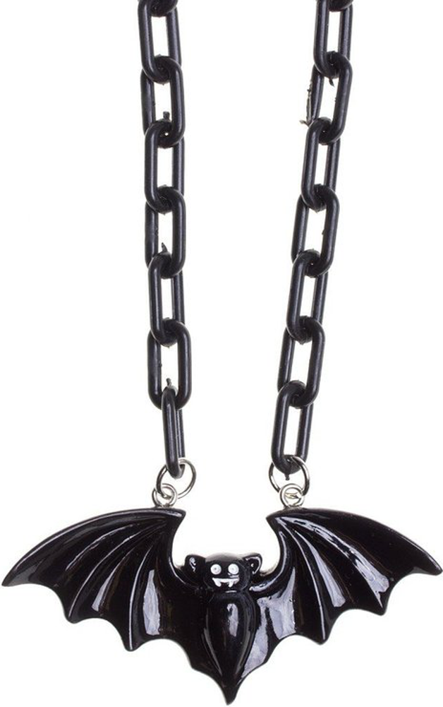 Necklace - Sourpuss - Smiling Vampire Bat