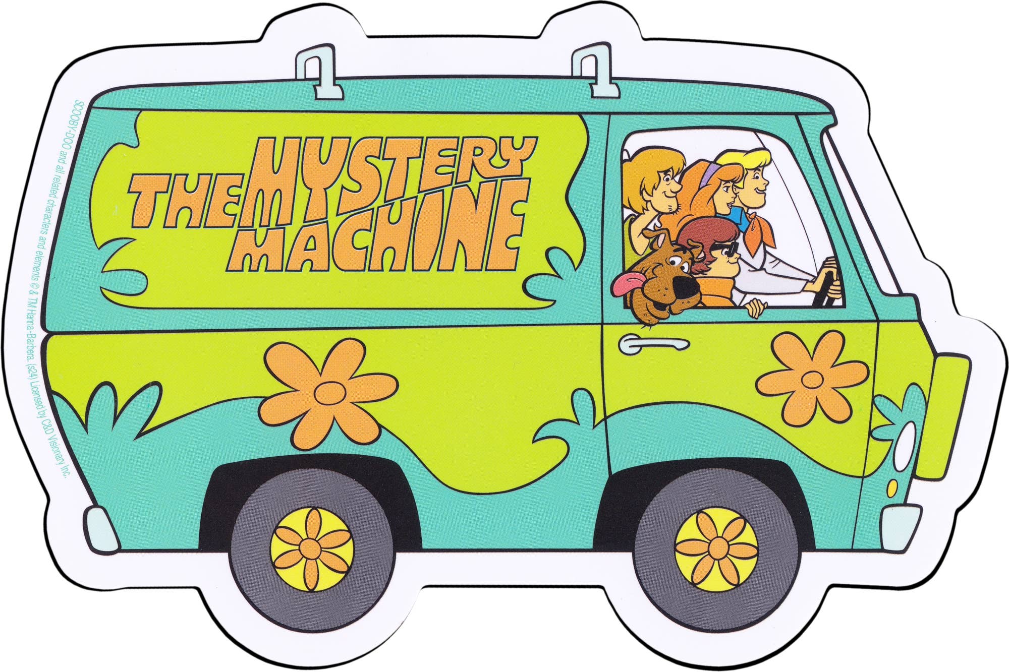Sticker - Scooby Doo - Gang In The Mystery Machine -5.5"