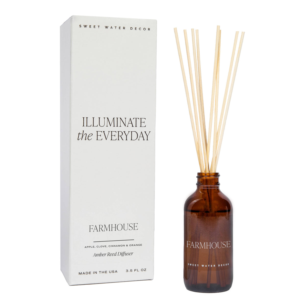 Farmhouse Amber Reed Diffuser - Fall Decor & Gifts