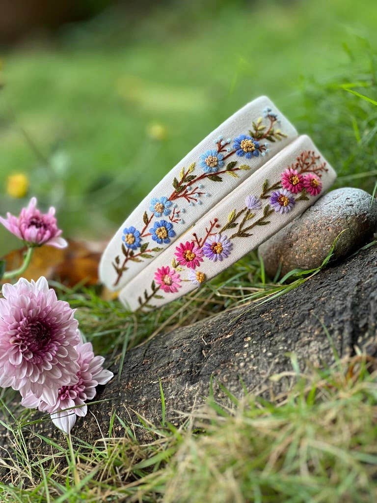 Summer Floral Embroidered Headband, Ariella Collection✅: 1.