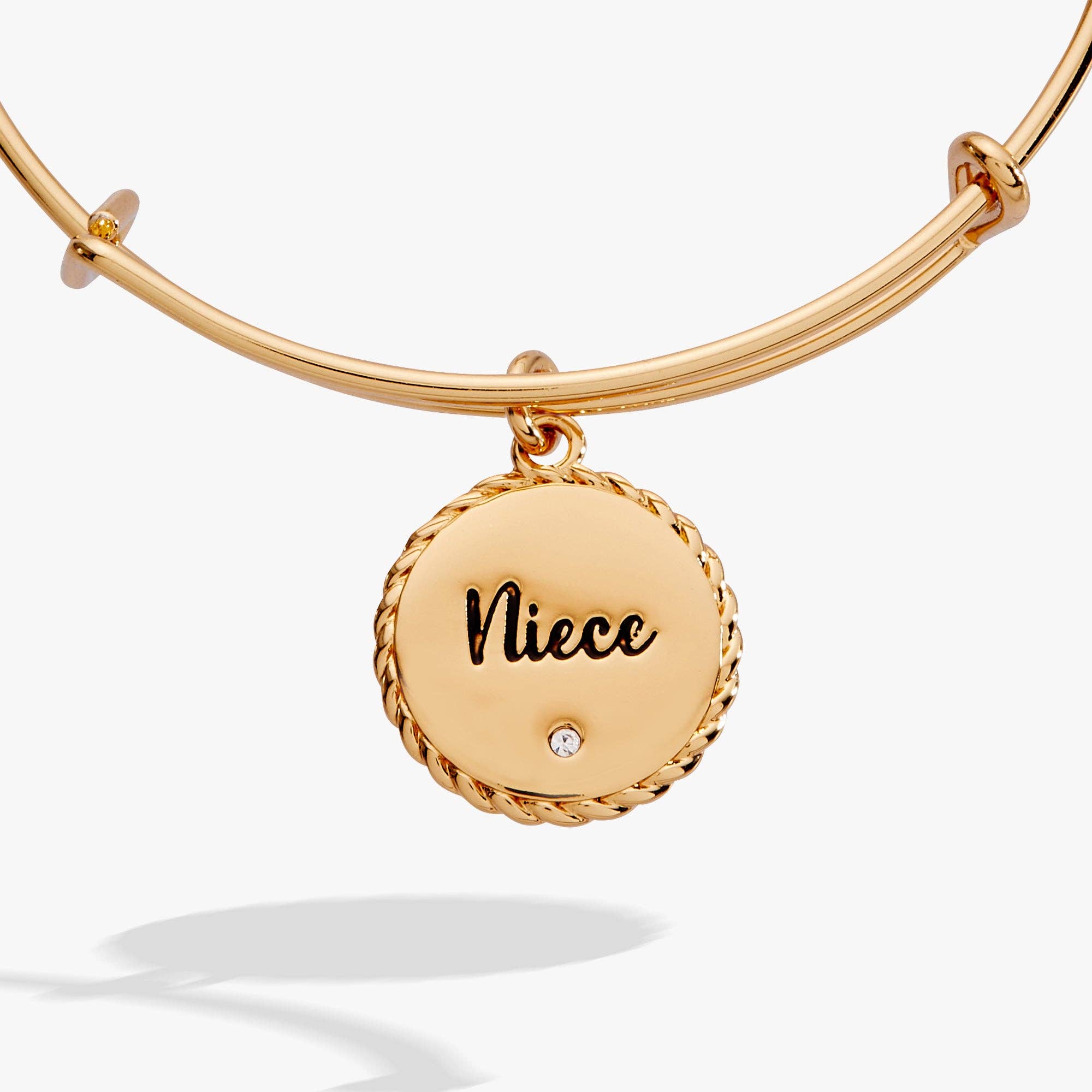 Niece 'Unbreakable Bond Of Love And Friendship' Charm Bangle: Gold