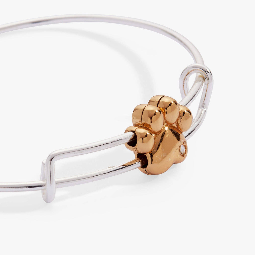 Paw Slider Bangle: Two Tone