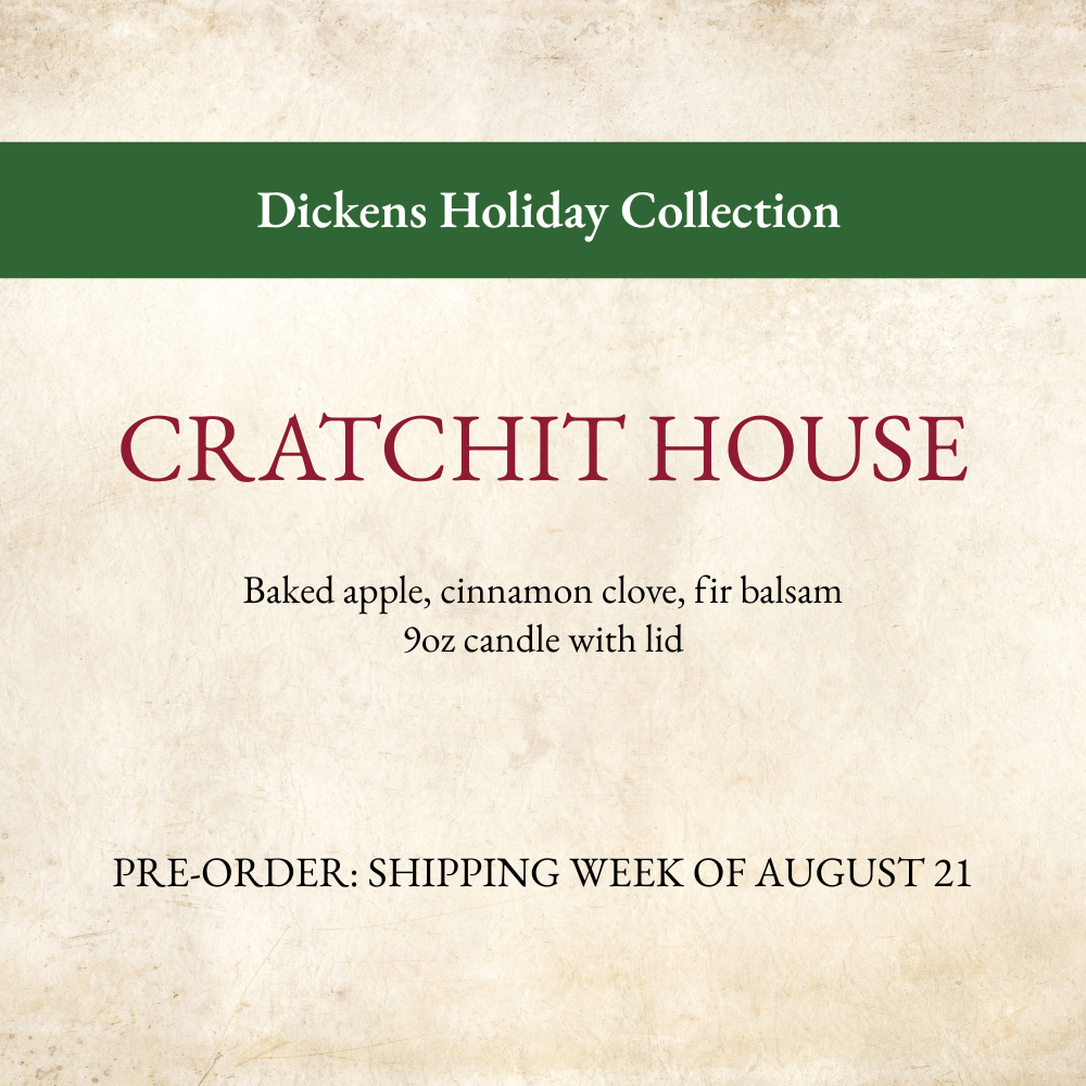 Cratchit House Literary Holiday Candle | Cozy Dickens Christ