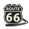 Route 66 Cross Body Bag in Vinyl Material