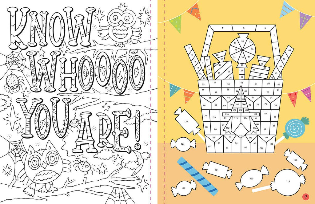Mindful Sticker By Number: Halloween