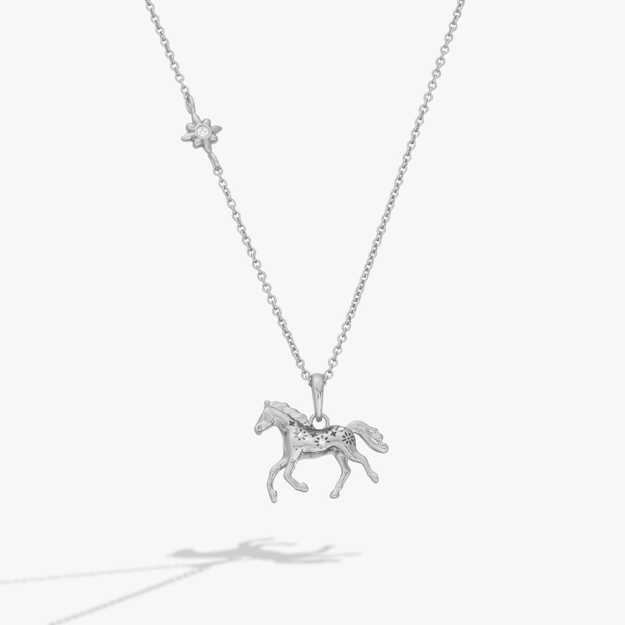 Horse Girl Pendant: Gold