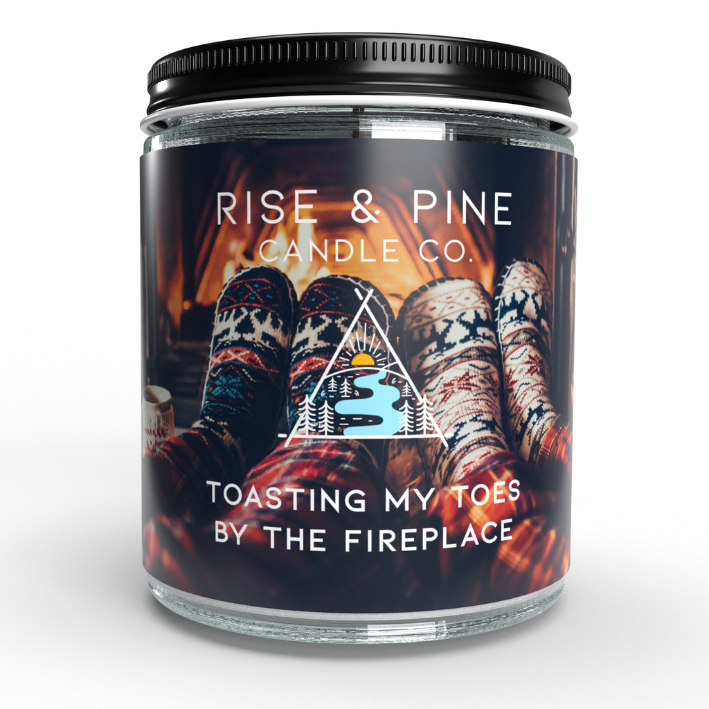Toasting My Toes By The Fireplace: 9oz 1-wick candle