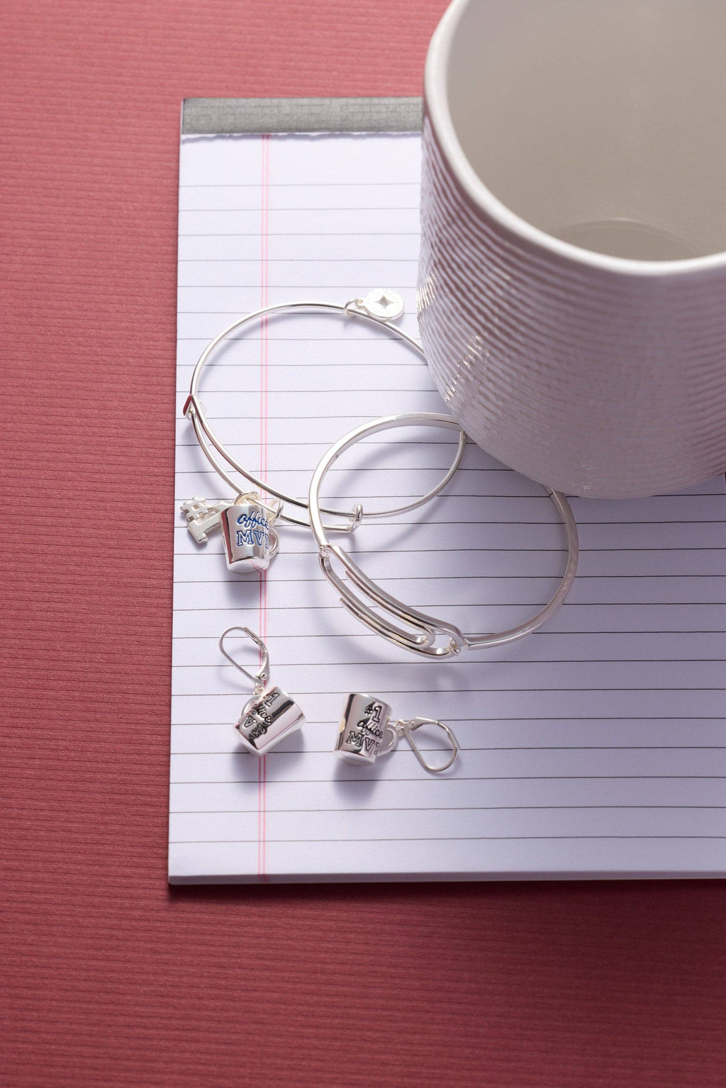 #1 'Office MVP' Mug Bangle: Silver