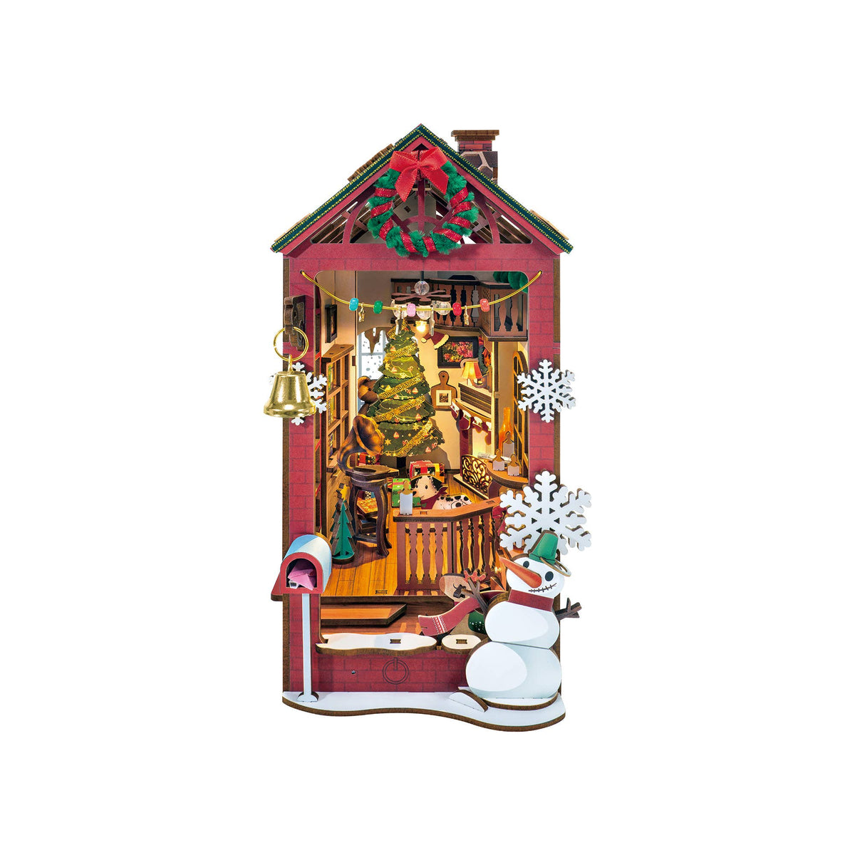 DIY Book Nook Kit: Christmas Indoor Scene