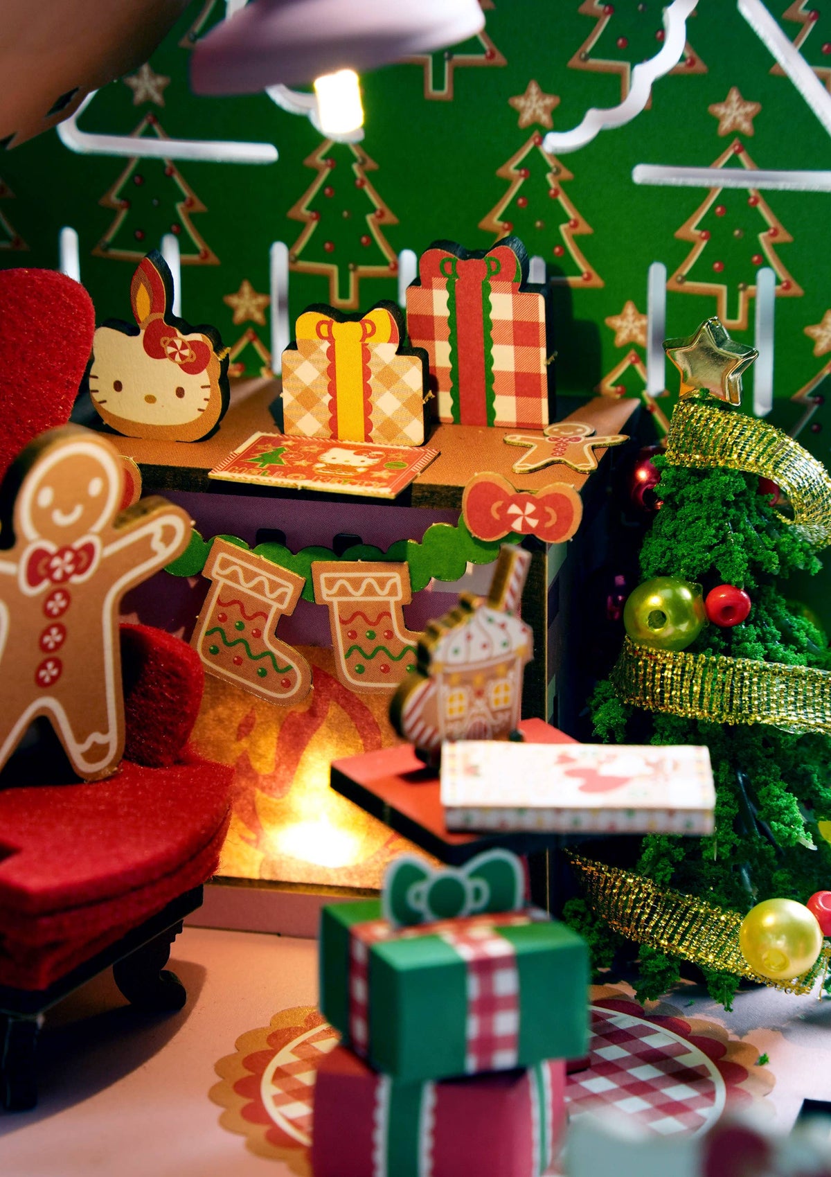 Hello Kitty® Gingerbread House - DIY Miniature House Kit