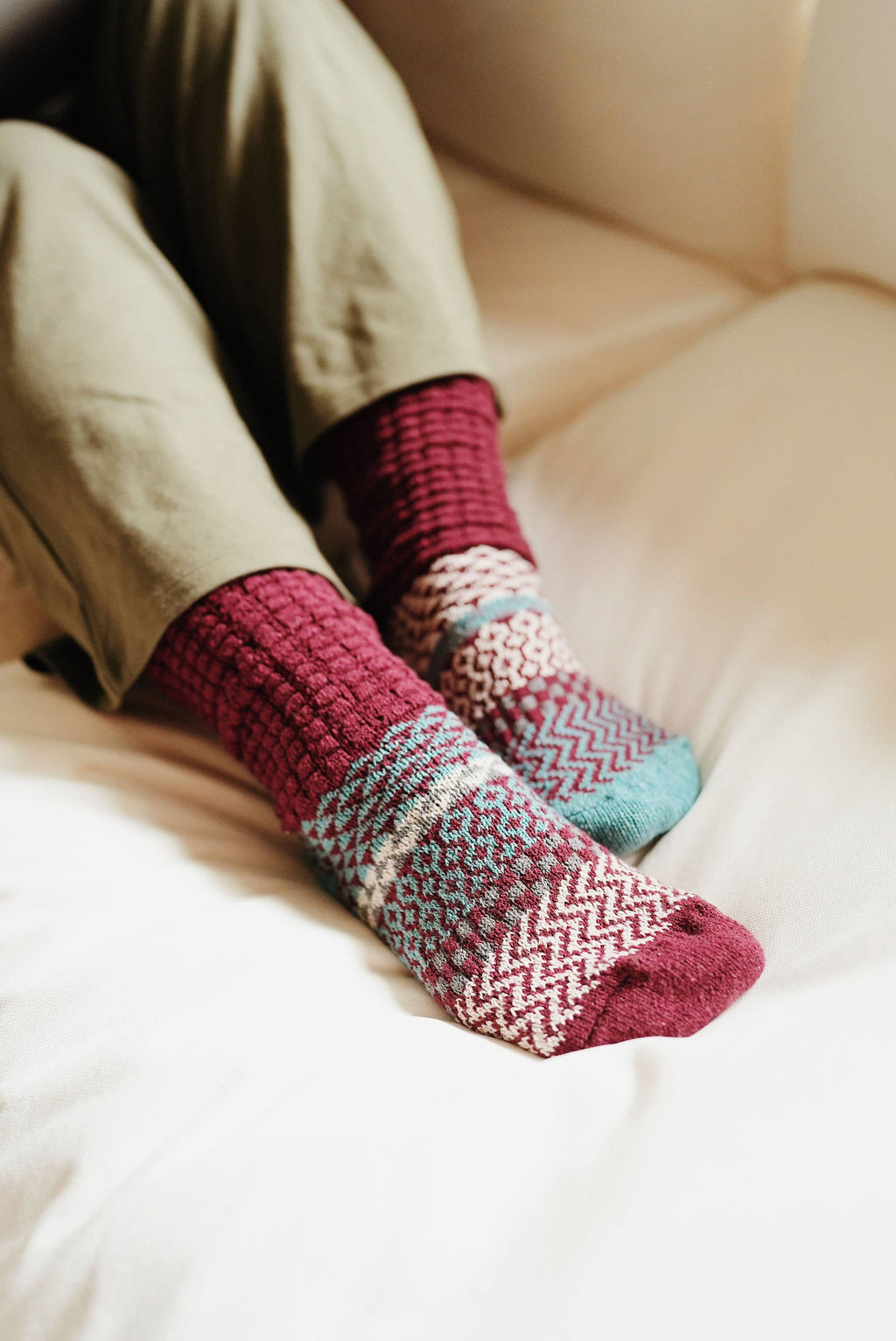 Slouch Socks - Nori | Sustainably Made In The USA : Medium (Women 8 - 10 / Men 7 - 9)
