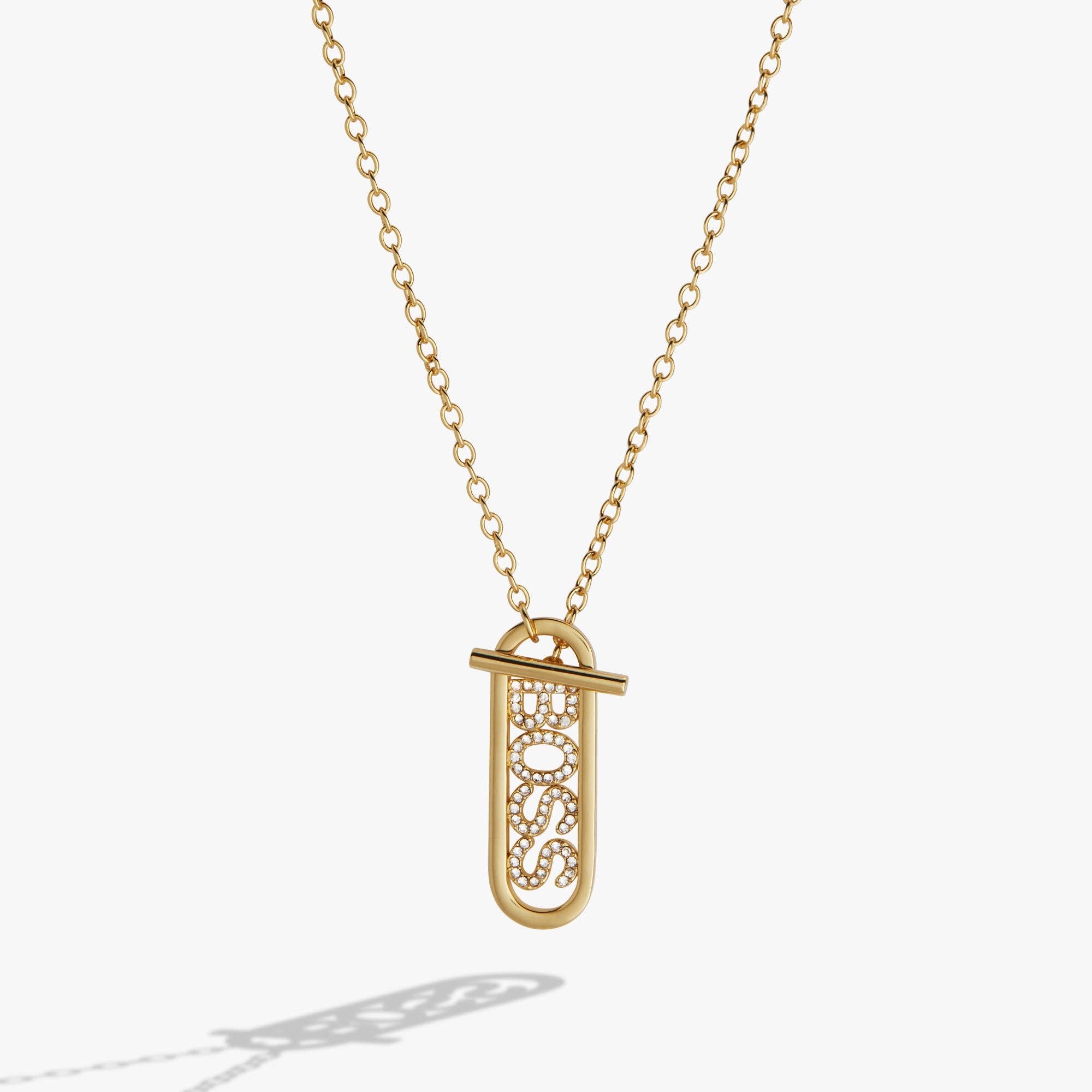 Boss Babe Convertible Toggle Necklace: Gold