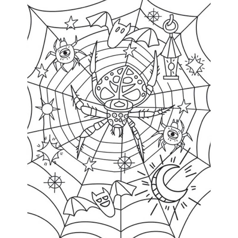 Creative Coloring: Spooky Mini-Coloring Kit