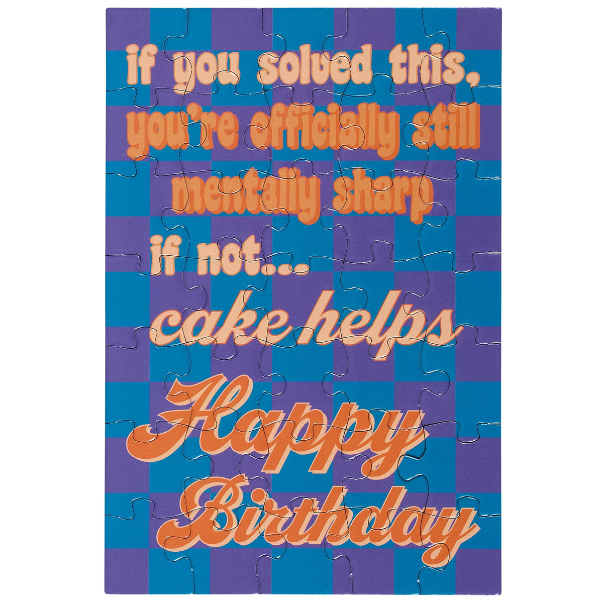 Officially Still Mentally Sharp Puzzle Card