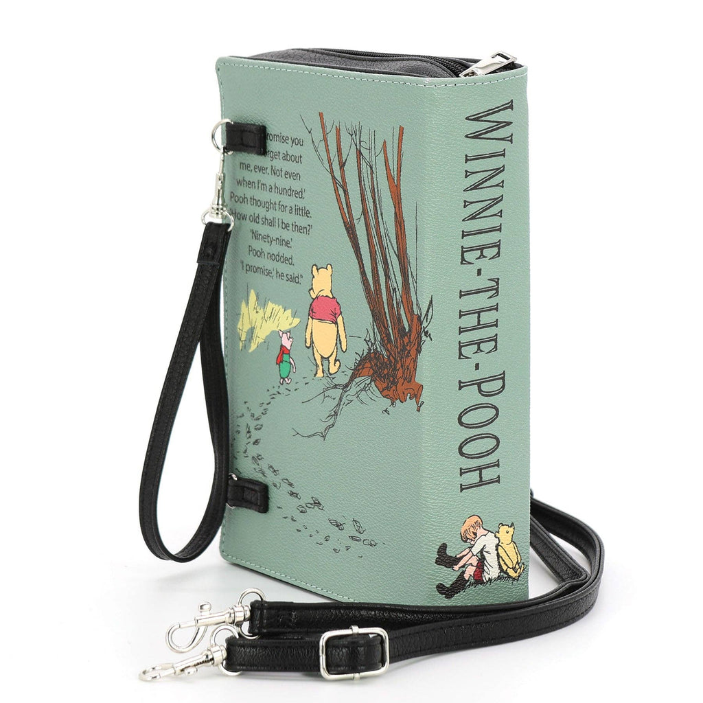 Winnie the Pooh Book Clutch Bag in Vinyl: GREEN