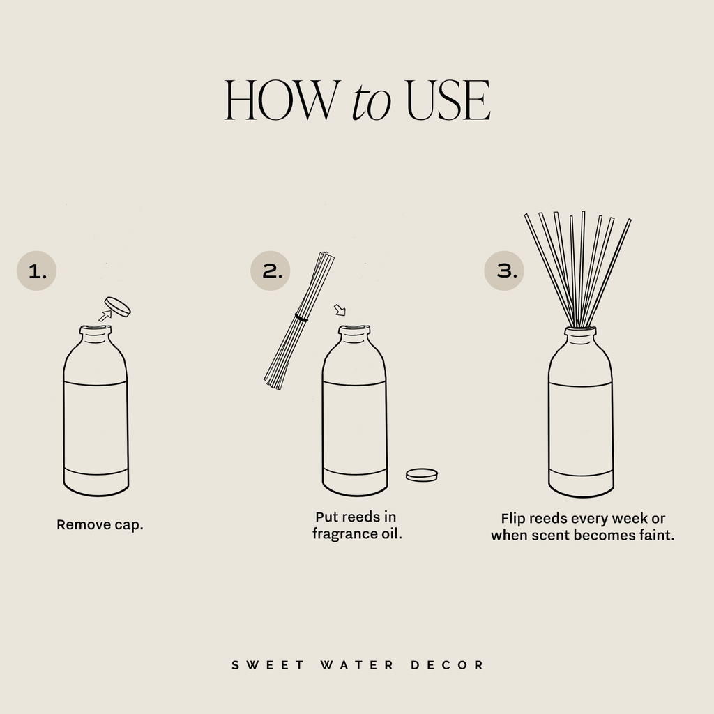 Farmhouse Amber Reed Diffuser - Fall Decor & Gifts
