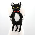 FURRY BLACK CAT BACKPACK
