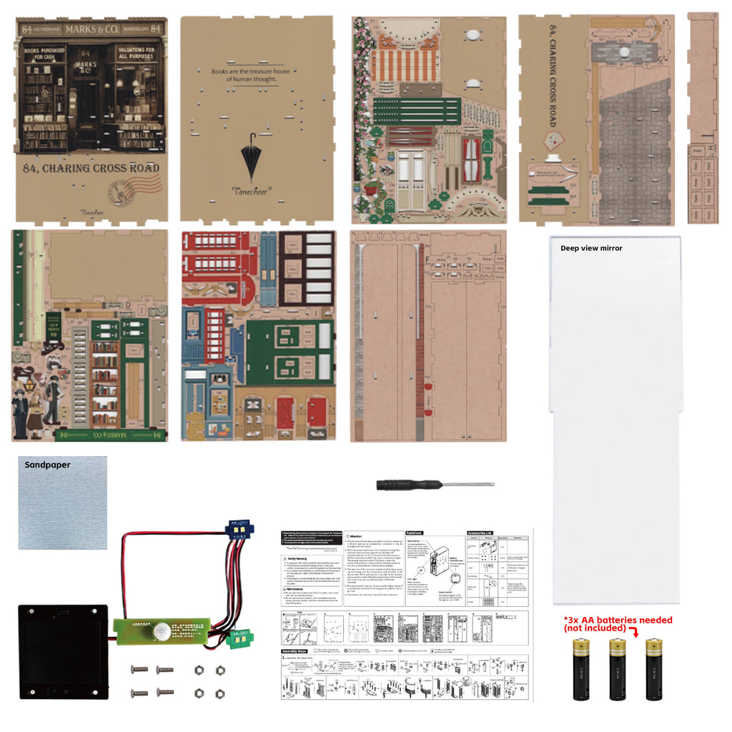 DIY Book Nook Kit: 84 Charing Cross Road
