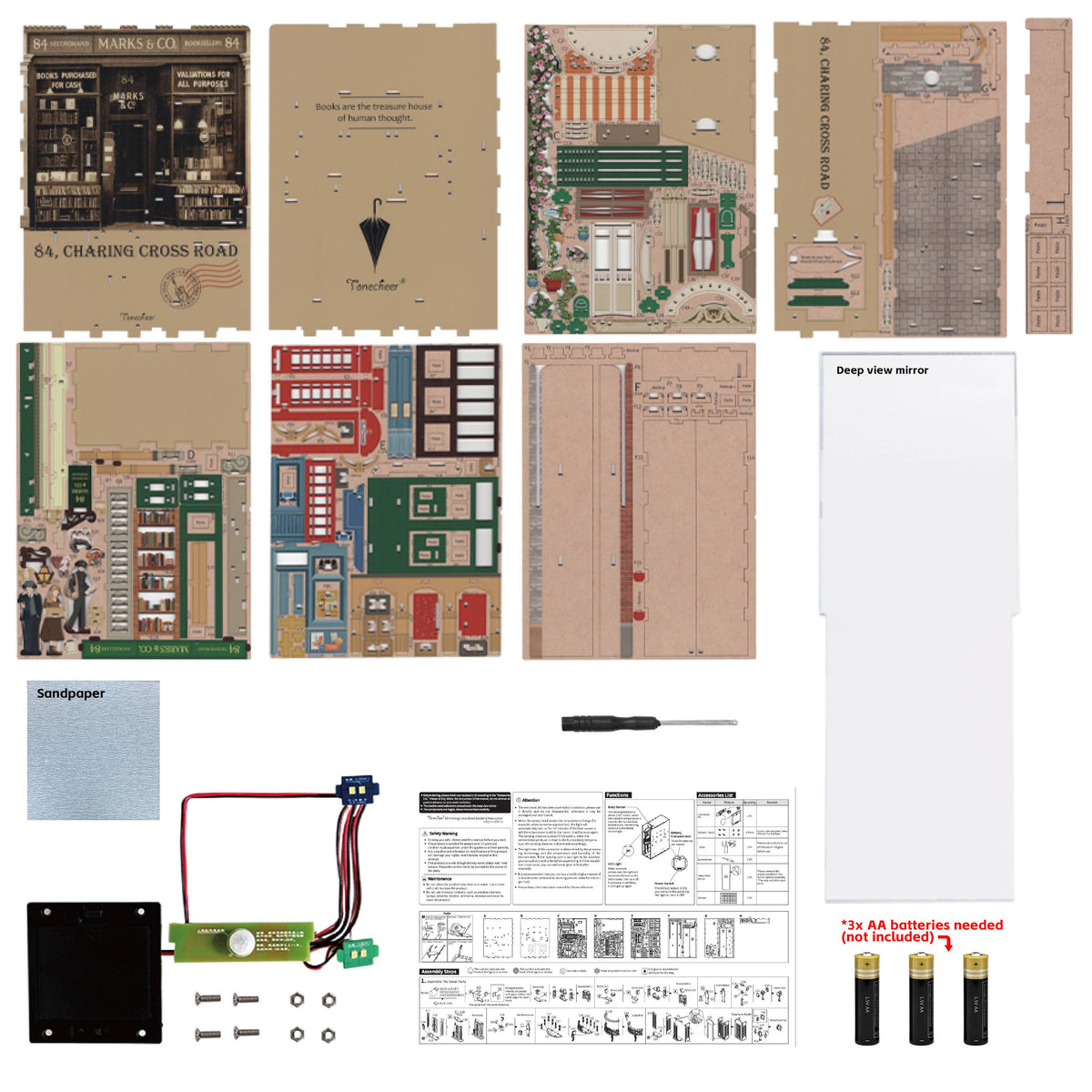 DIY Book Nook Kit: 84 Charing Cross Road