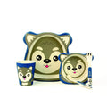 Eco Bamboo Fibre 5-pc. Wolf Kid's Dinnerware Set