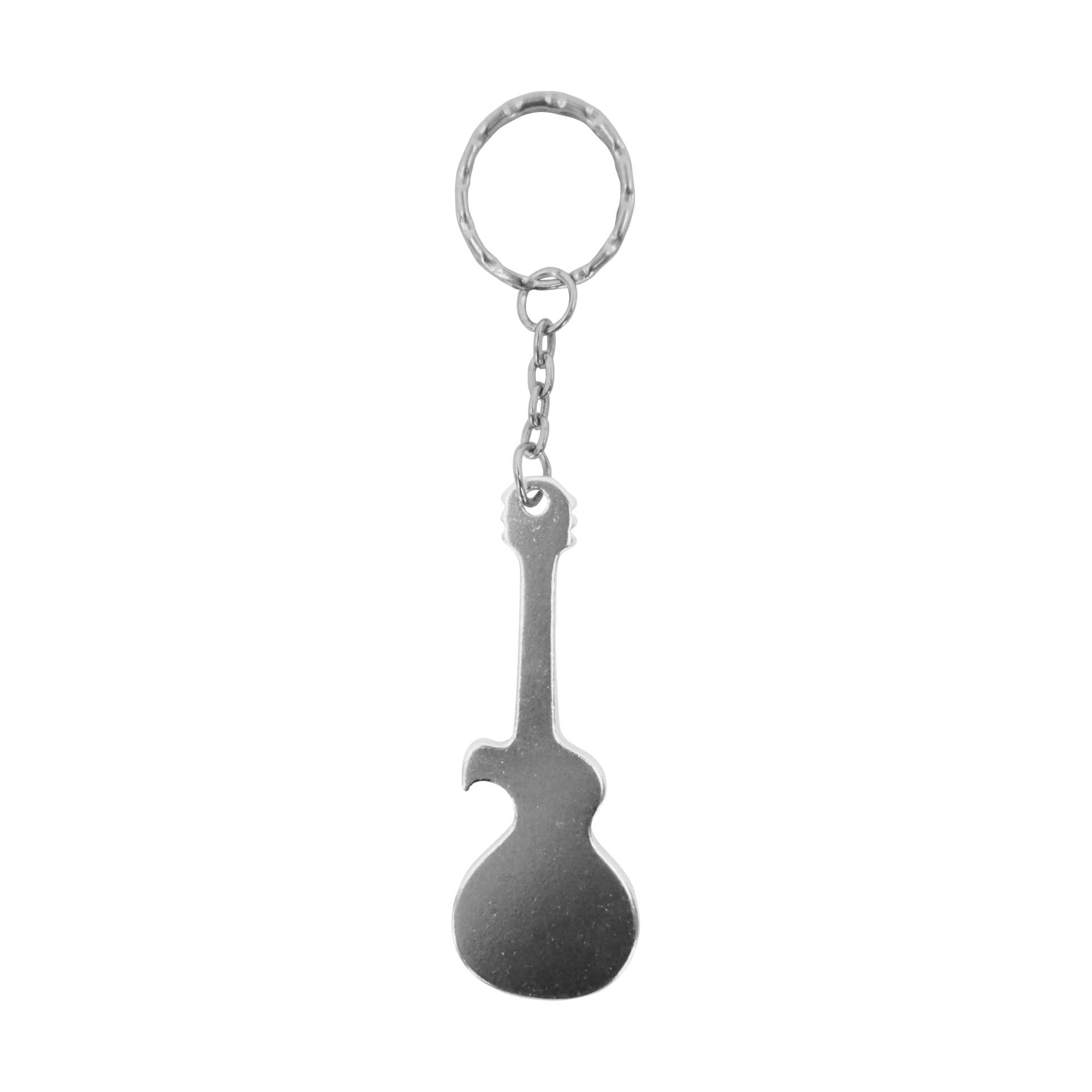 Keychain - Guitar Bottle Opener - 6 Colors - Music Gift Rock: Black