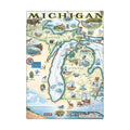 Michigan State Map Magnet