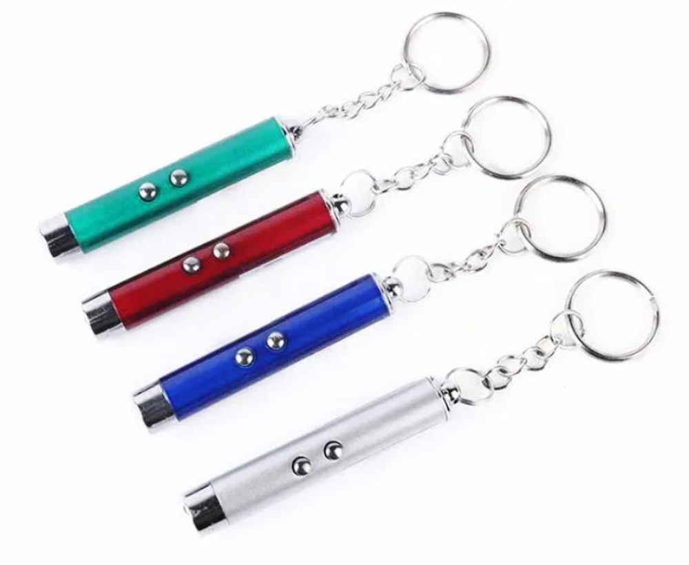 Keychain - Dual Light Red Laser And White LED