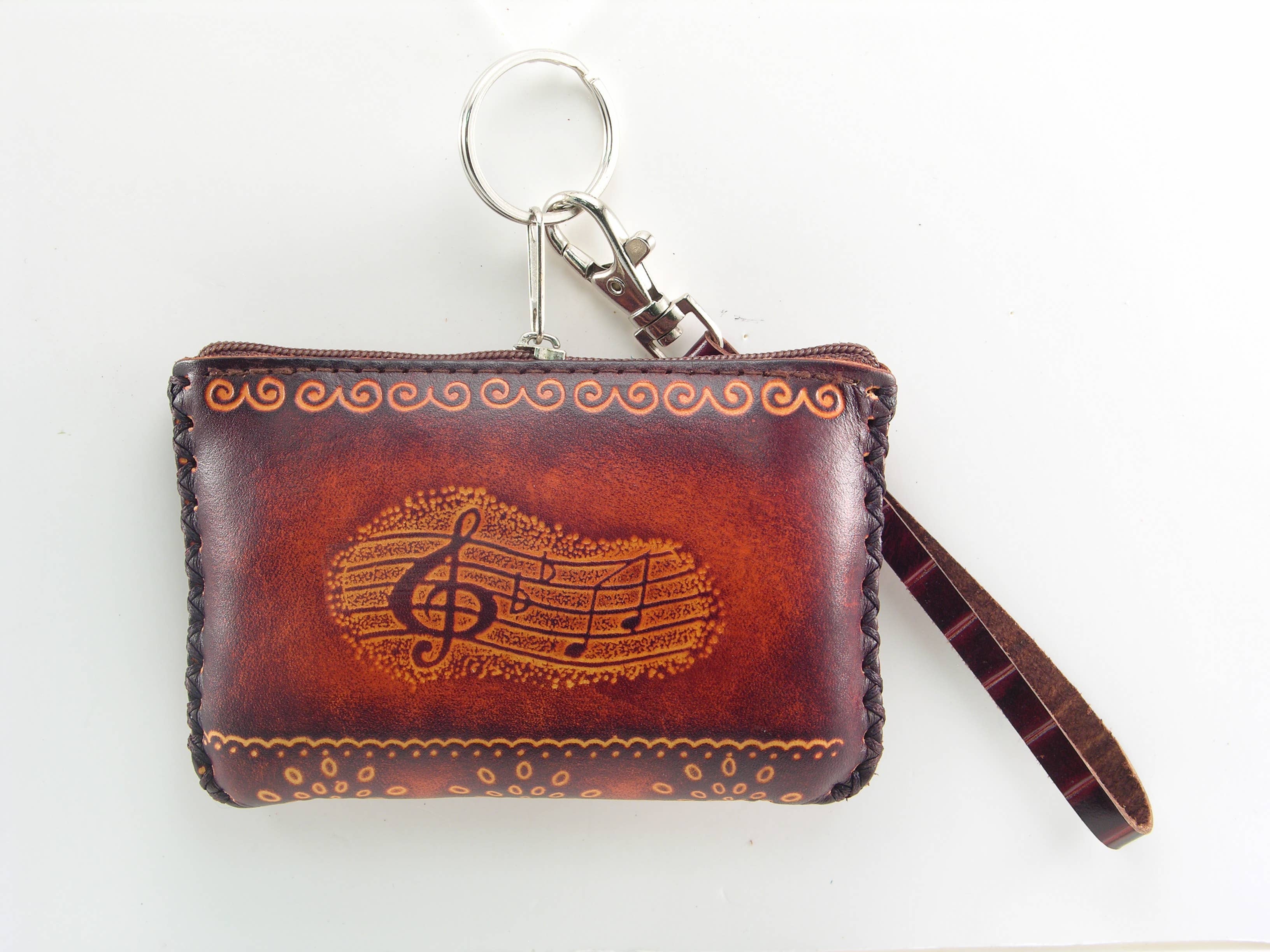 Handmade Leather Muscial Coin Purse