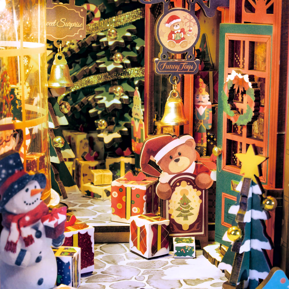 DIY Book Nook Kit: Christmas Street