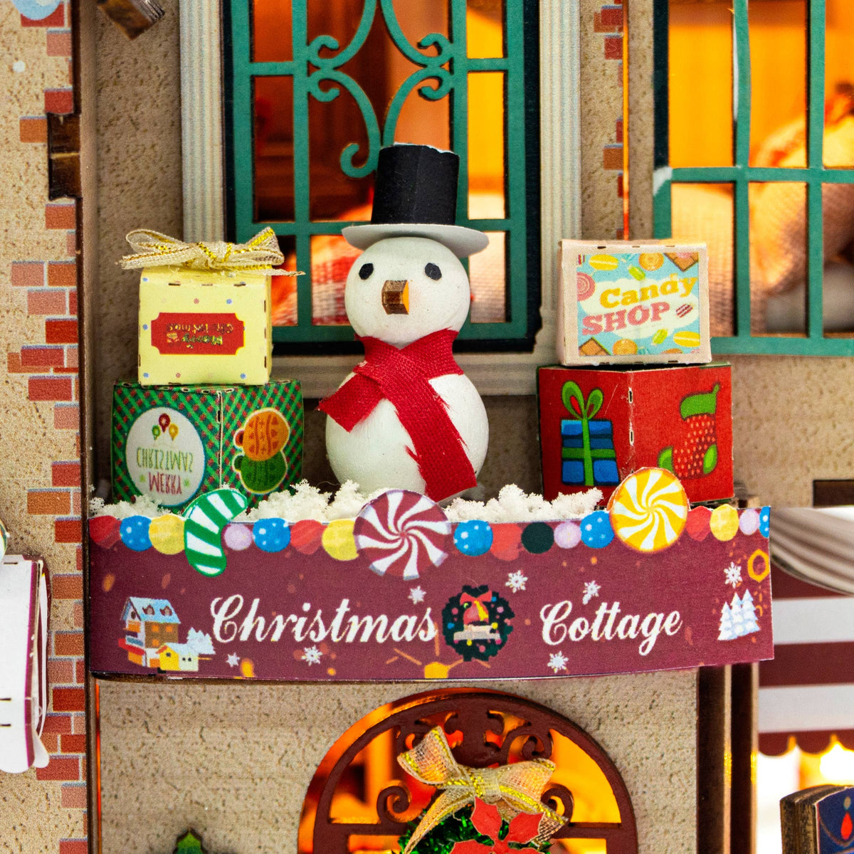 DIY Miniature House Kit: Christmas Cottage