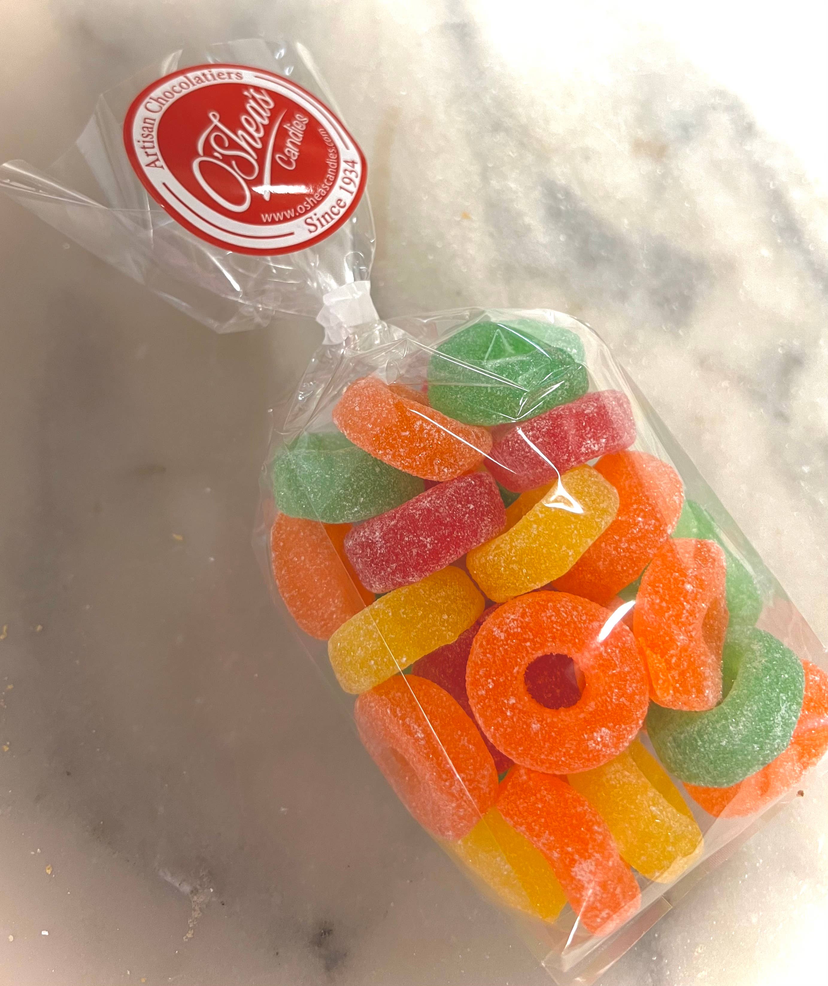 Gourmet Fruit Rings 🍒 🍊 🍋 Sanded Rings 3/4 Pound Flaire