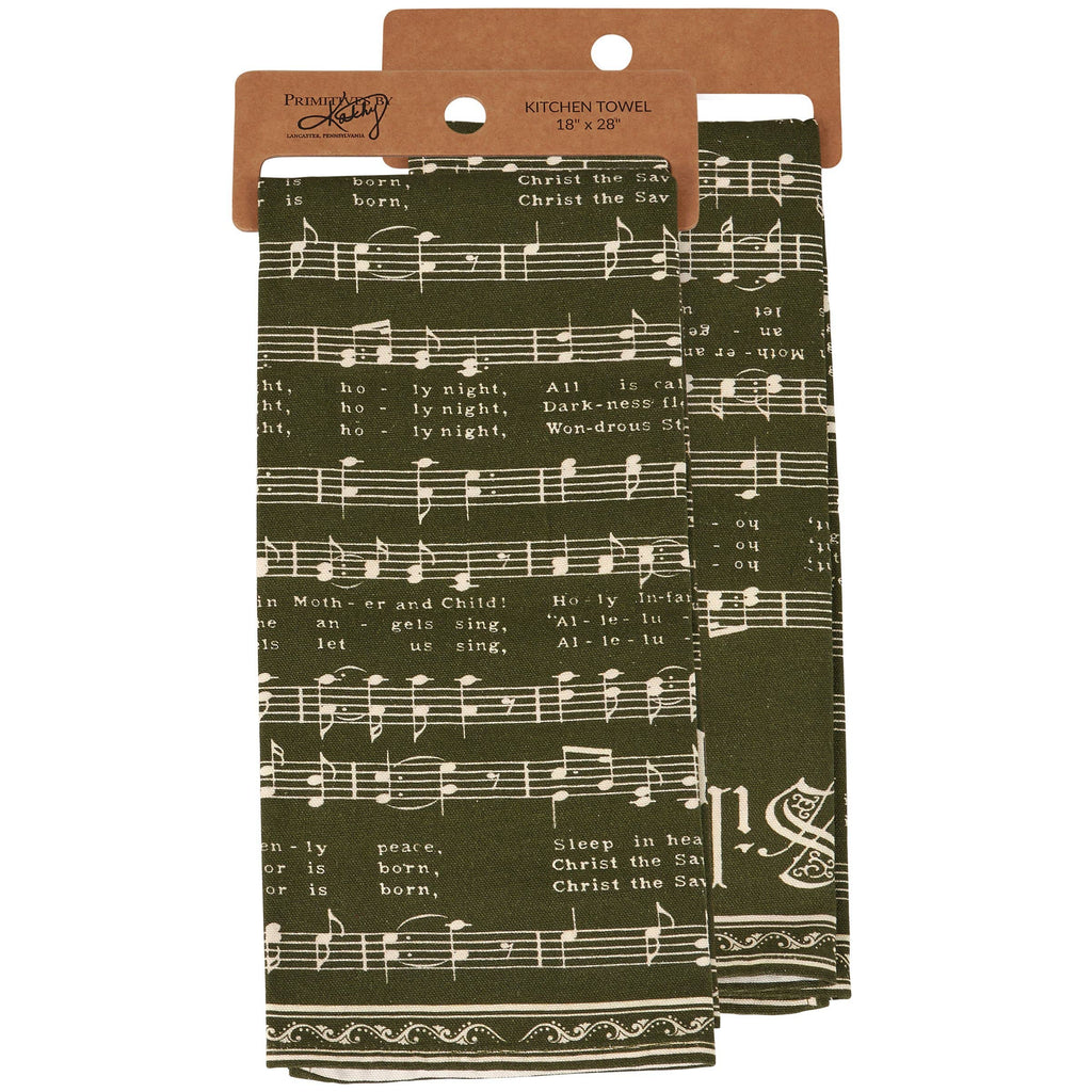 Silent Night Kitchen Towel