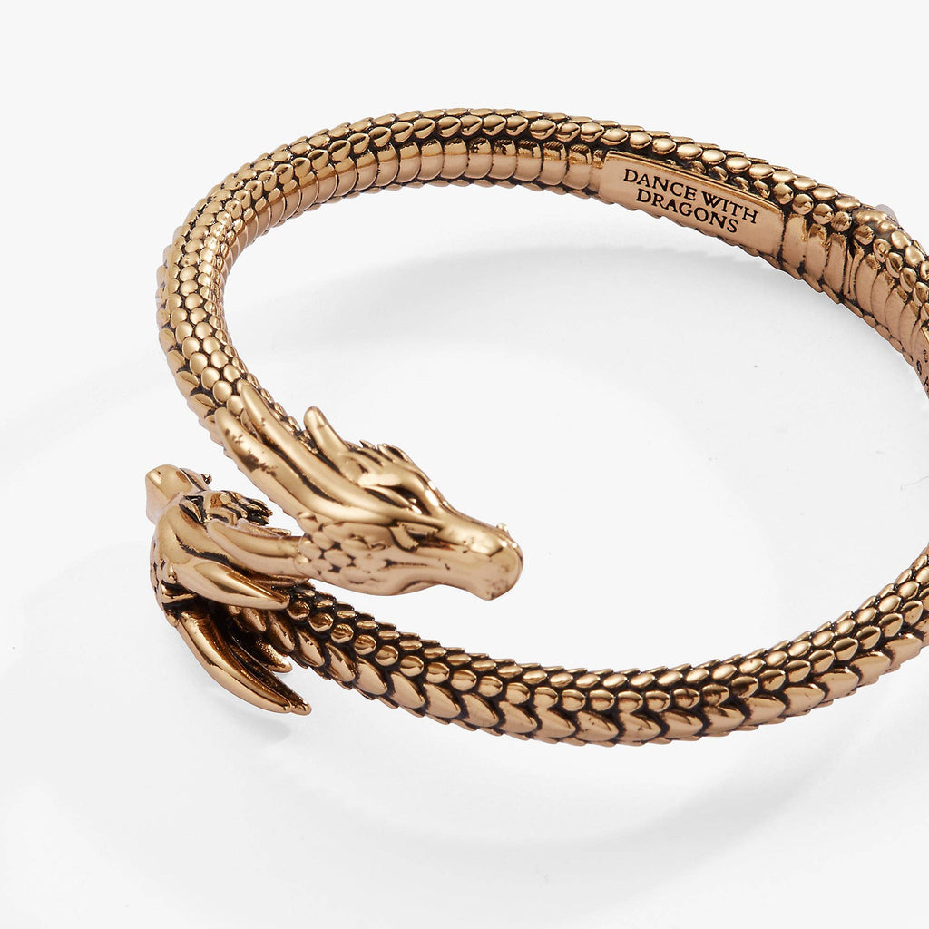 House of the Dragon™ Cuff Bracelet: Antiqued Silver