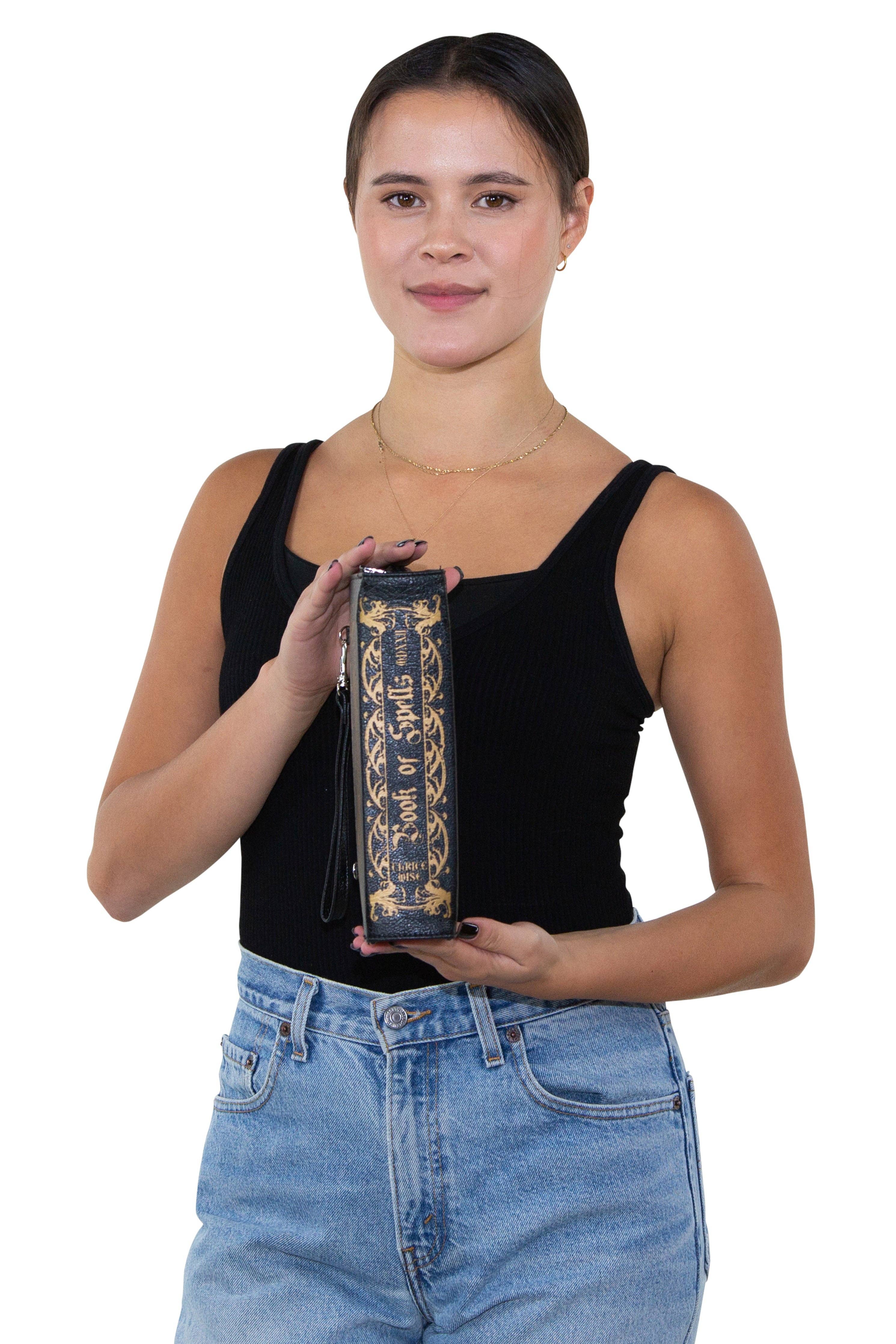Book of Spells Clutch Bag in Vinyl Material