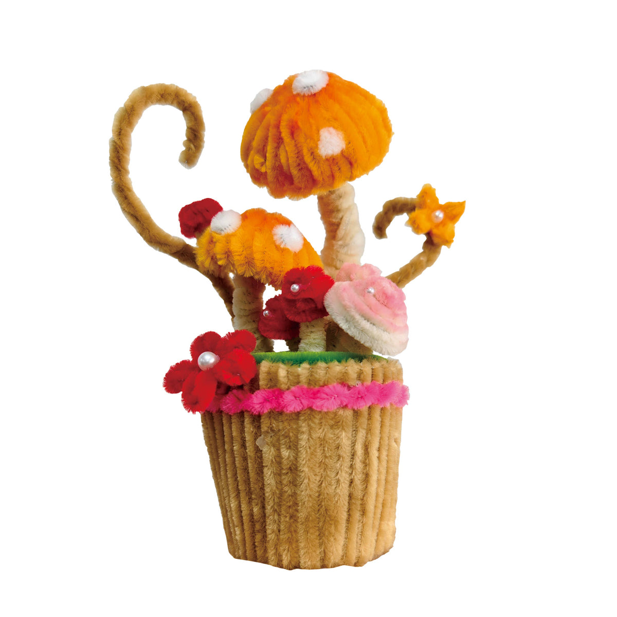 DIY Chenille Kit – Mushroom Cupcake
