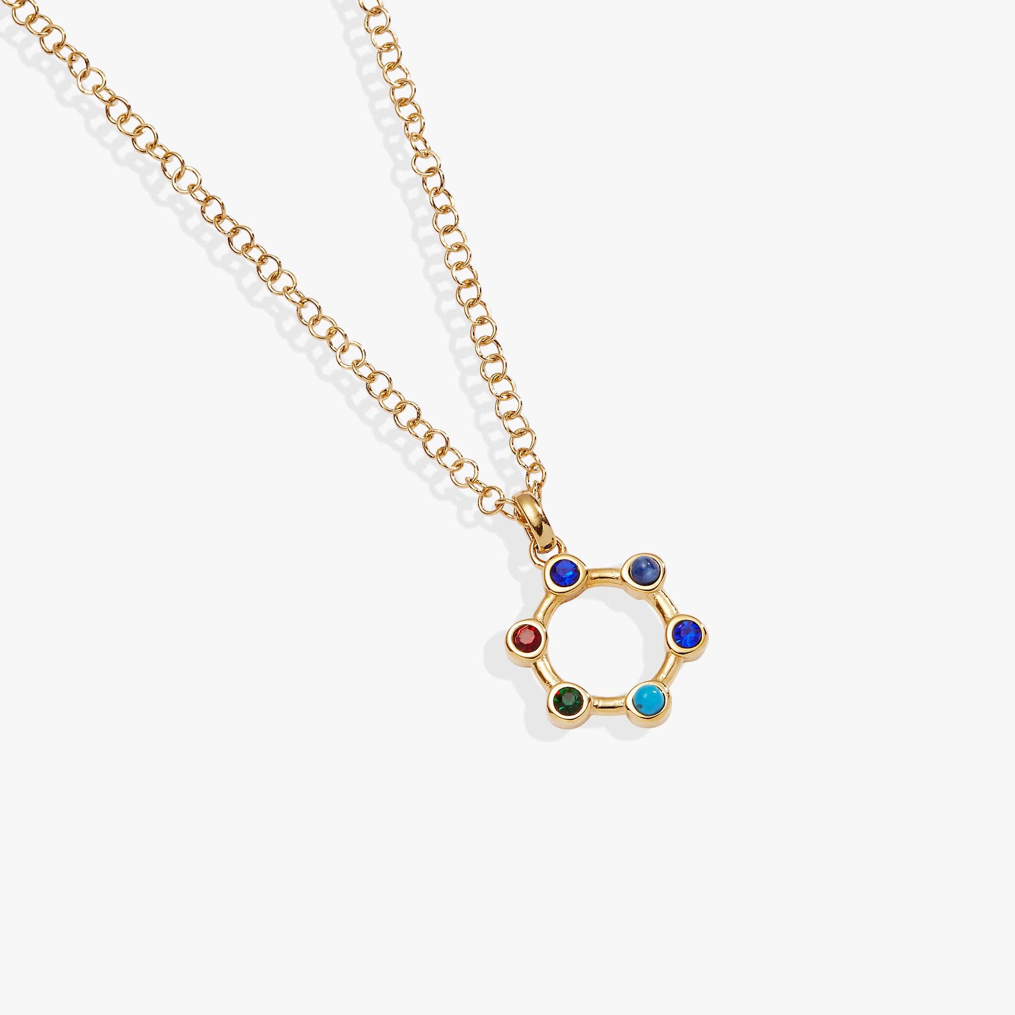 Sister Hidden Message Acrostic Necklace: Stainless Steel Gold