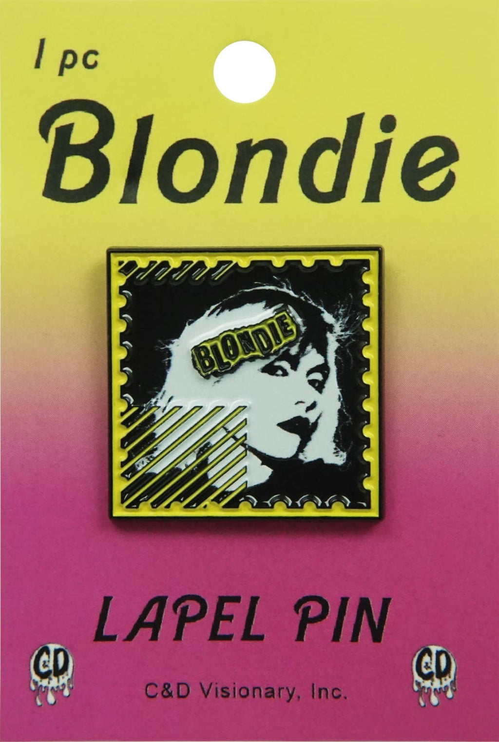 Enamel Pin - Blondie - Debbie Harry Stamp - Punk Rock Music