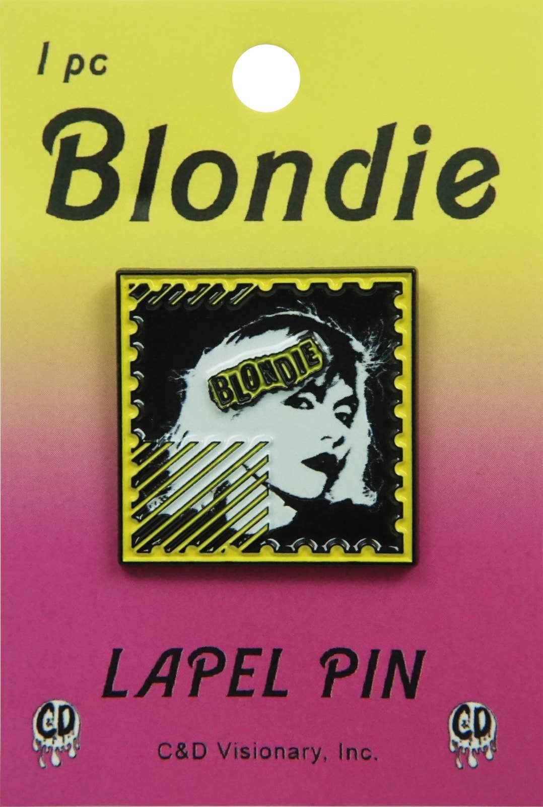 Enamel Pin - Blondie - Debbie Harry Stamp - Punk Rock Music
