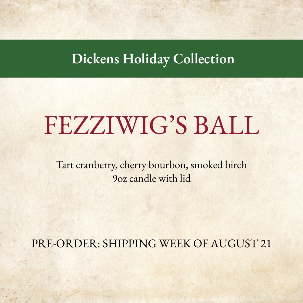 Fezziwig’s Ball Literary Holiday Candle | Festive Dickens