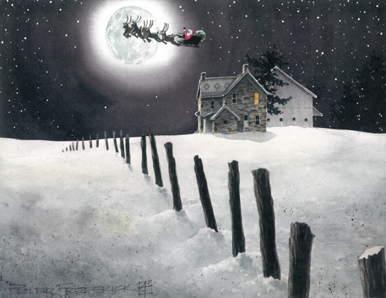 To All A Good Night – Christmas Wall Art: 6A / 11" x 13"