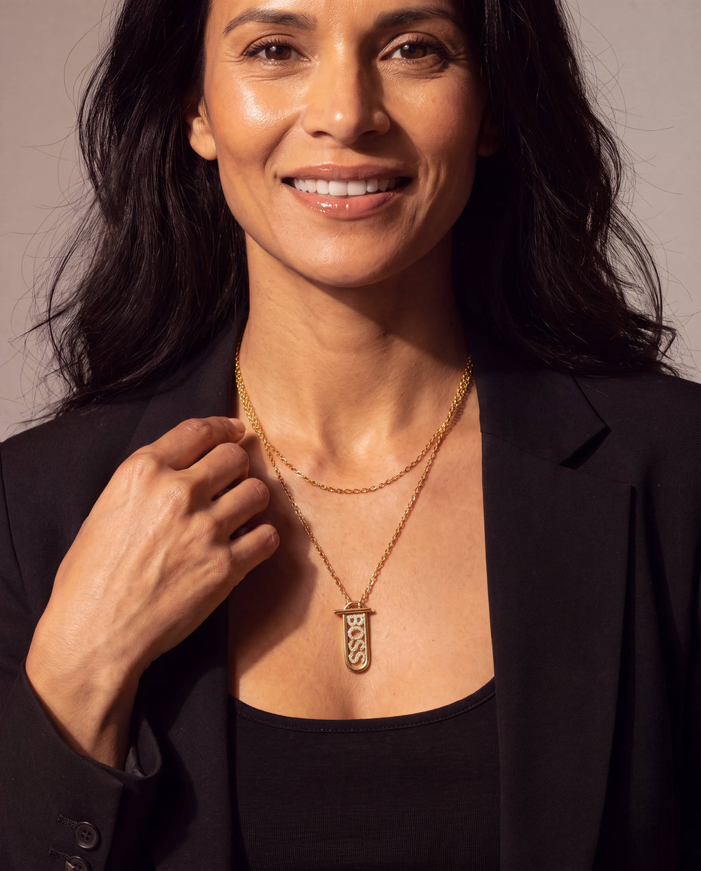 Boss Babe Convertible Toggle Necklace: Gold