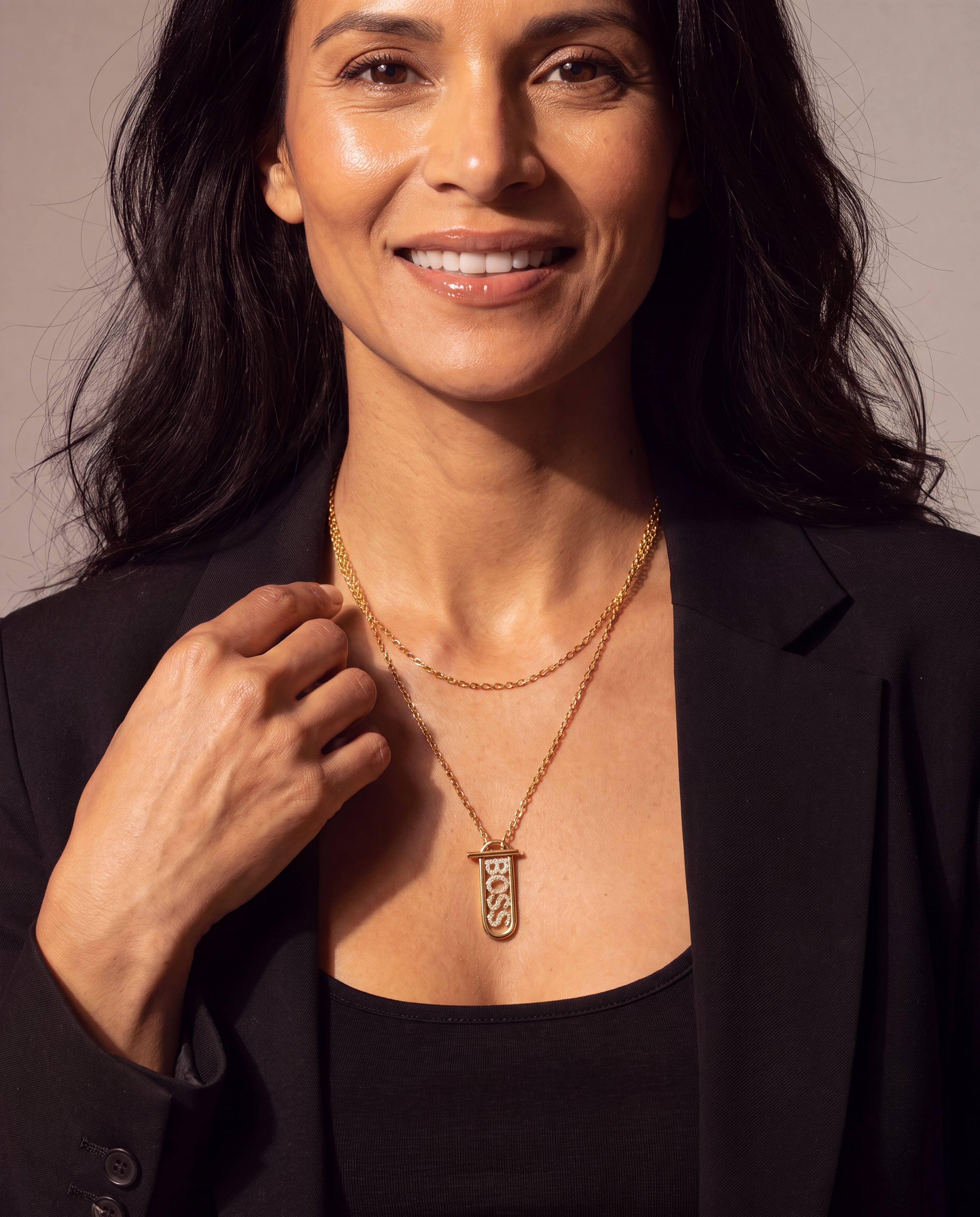 Boss Babe Convertible Toggle Necklace: Gold