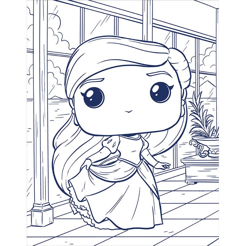 Disney Princess: The Official Funko POP! Coloring Book - NEW