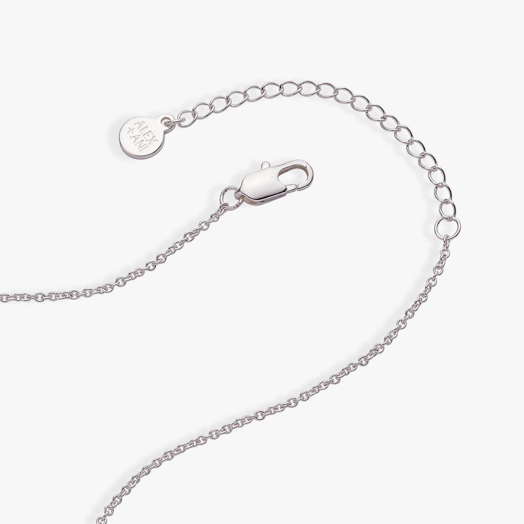 Faith Cross and Angel Wing Charm Necklace: Silver